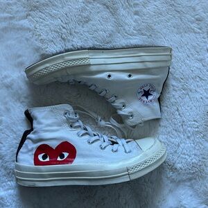 Converse Comme De Garçons White High-Top Sneakers